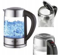 Czajnik Szklany Z Reg Temperatury Lcd Adler Ad1247