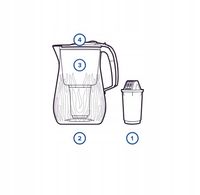 Dzbanek filtrujący Aquaphor Orleans 4.2l czarny z 3 wkł. A5 Mg