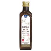 Olej Lniany NIEOCZYSZCZONY 250ml - LENVITOL TŁOCZONY NA ZIMNO
