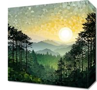 Obraz 30x30cm Mozaika Dźwięków Przyrody