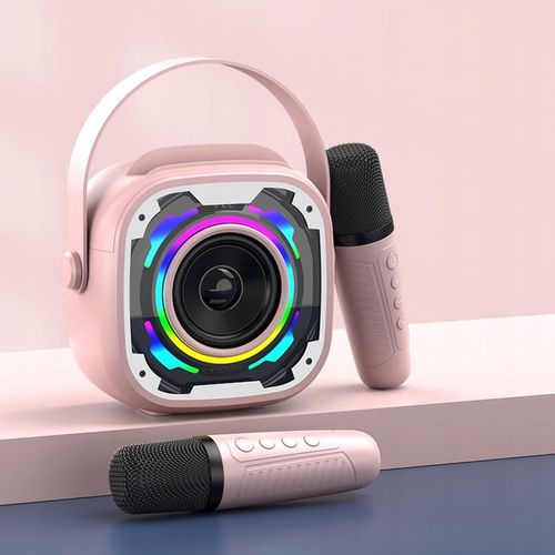 Zestaw do Karaoke Bluetooth Bezprzewodowy Głośnik + 2 Mikrofony Dla Dzieci na Arena.pl