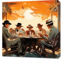Obraz 70x70cm Posiedzenie w Tropikach