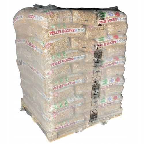 PELLET DRZEWNY PELET DREWNIANY OLCZYK Opał zimowy A1 ENplus - Paleta 975 KG na Arena.pl