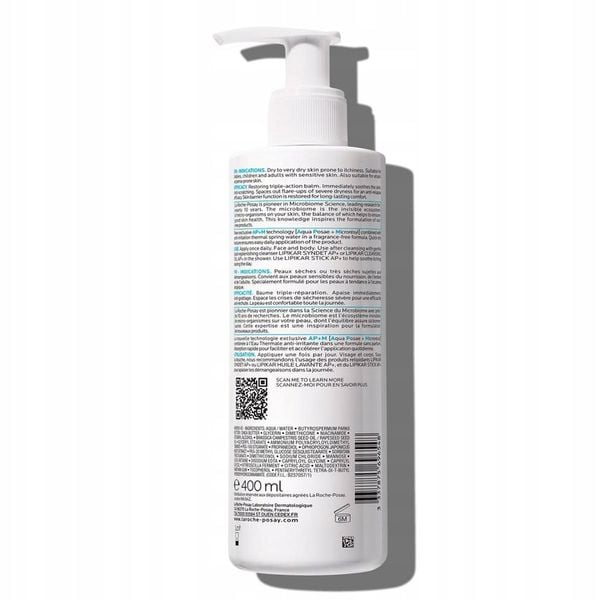 La Roche-Posay Lipikar Balsam AP+M - 400 ml zdjęcie 2