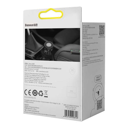 transmiter fm baseus enjoy car, bluetooth 5.0, microsd, aux (czarny) na Arena.pl