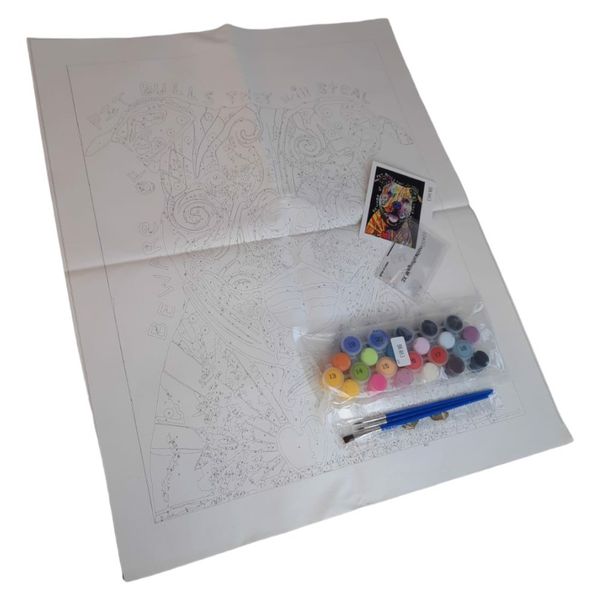Malowanie po numerach Pies 40x50cm zdjęcie 2