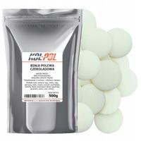 POLEWA CZEKOLADOWA BIAŁA 500g Do rozpuszczania Krążki do deserów