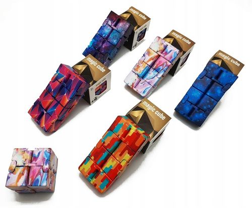 MAGICZNA KOSTKA ANTYSTRESOWA infinity cube FIDGET na Arena.pl