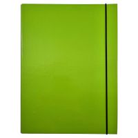 teczka skrzydłowa 2,0 cm z gumką jasnozielona