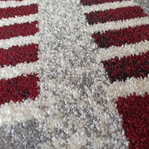 Dywan OTTO 03 Szaro-Czerwony 240 x 330 cm szaro-czerwony na Arena.pl