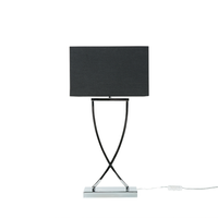Lampa stołowa metalowa czarna YASUNI
