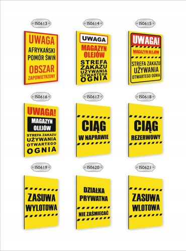 Tabliczka znak informacyjny dibond nadruk uv 40x30 UWAGA droga pożarowa na Arena.pl