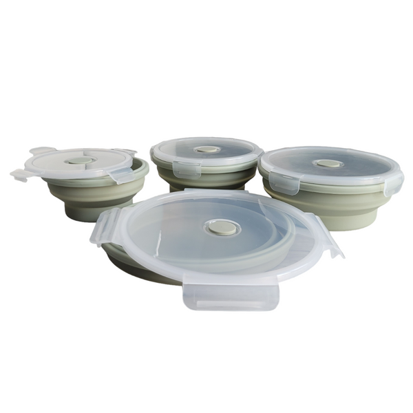 Zestaw pojemników na żywność Pojemnik silikonowy Lunch Box 4 różne zdjęcie 9