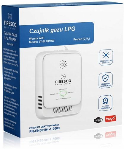 Czujnik gazu propan butan LPG z WiFi aplikacja Tuya na Arena.pl