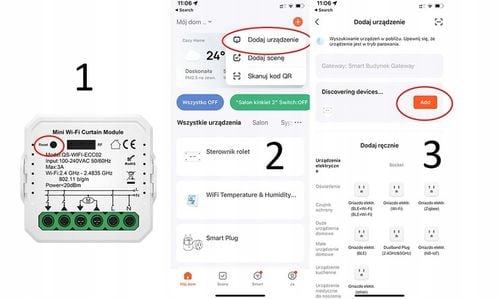 Sterownik rolet TUYA WIFI dopuszkowy procentowy V3 na Arena.pl