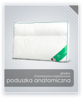 Poduszka anatomiczna materacowa AMZ 70x80 - 100% bawełna