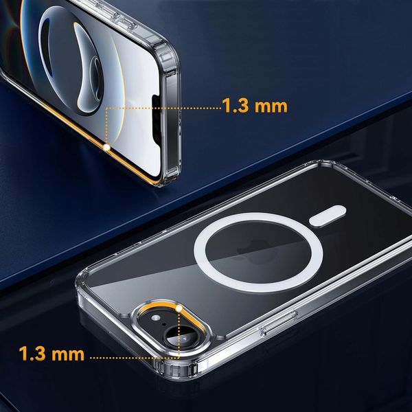Etui do MagSafe WZMACNIANE 360° CLEAR CASE + 2x SZKŁO do IPHONE 16e zdjęcie 3