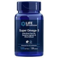 LIFE EXTENSION Super Omega-3 EPA/DHA z Lignanami Sezamowymi (120 kaps.)