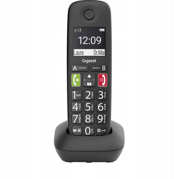 Gigaset E290HX słuchawka, czarna zdjęcie 1