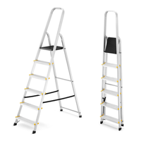 Drabina aluminiowa domowa jednostronna schodki HIGHER 6 stopni 125 kg