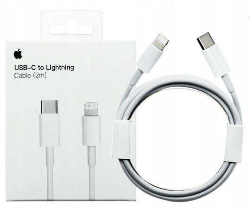 KABEL USB-C LIGHTNING PD 20W 3A DO IPHONE 13 11 APPLE 2M SZYBKIE ŁADOWANIE na Arena.pl