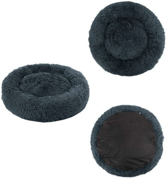 Legowisko pluszowe uniwersalne dla Psa Kota 60cm - ciemnoszare zdjęcie 3