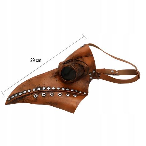 MASKA KRUKA PTAKA DOKTORA PLAGI LATEKSOWA BRĄZ DŻUMA CZARNA ŚMIERĆ PANDEMIA na Arena.pl