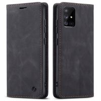 ELEGANCKIE ETUI Z KLAPKĄ SPACECASE WALLET SKÓRZANE DO GALAXY A51 + SZKŁO