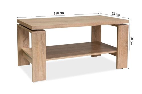 Ława Rusk 110 cm dąb sonoma na Arena.pl