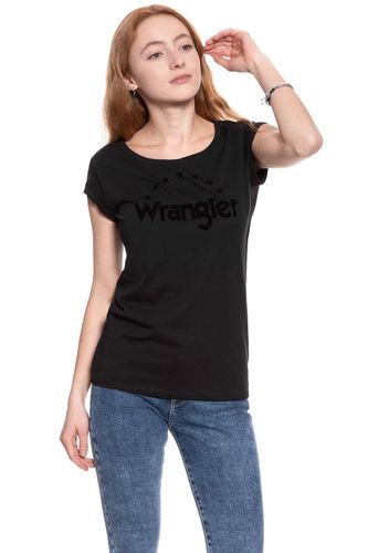 WRANGLER FLOCK TEE BLACK W7377EV01 M na Arena.pl