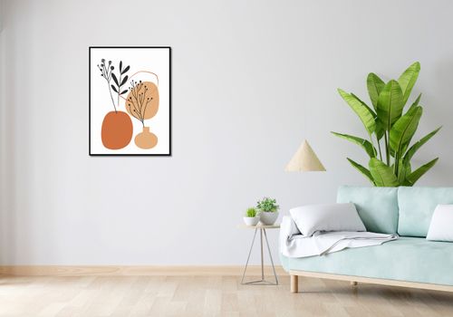 Plakat 60x80cm Botaniczny Pastel na Arena.pl
