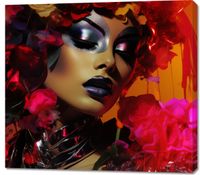 Obraz 100x90cm Kwiecista Diva