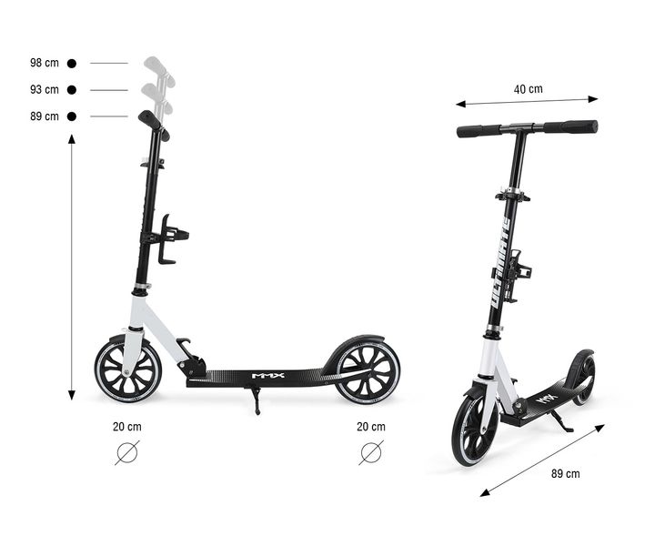 ND18_6259 Milly Mally Scooter Ultimate White zdjęcie 14