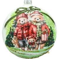 Bombka okrągła: Rodzina Misiów