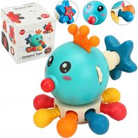 GRYZAK GRZECHOTKA ZABAWKA SENSORYCZNA MONTRESSORI INTERAKTYWNY DL NIEMOWLĄT