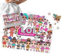 PUZZLE - LOL SURP..RISE WZORY Z BAJEK PREZENT DLA DZIECI 96EL + WORECZEK