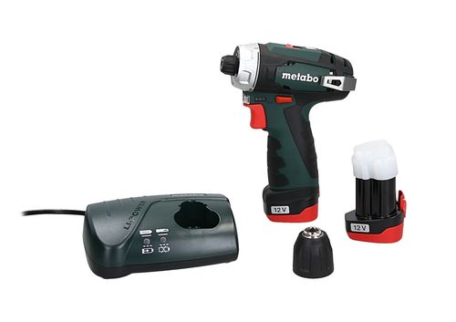 Wkrętarka AKUMULATOROWA wiertarka Metabo PowerMaxx 2x akumulator 12V 2Ah na Arena.pl