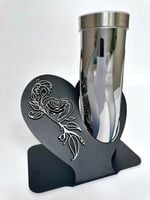 Znicz SOLARNY SERCE METAL