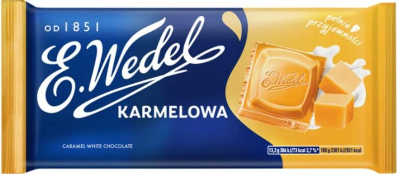 WEDEL CZEKOLADA 80G KARMELOWA zdjęcie 1