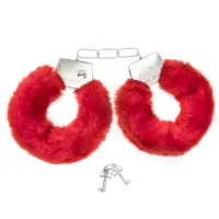 Kajdanki Pluszowe Wieczór Panieński Czerwone