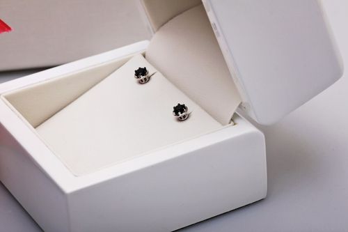 Złote kolczyki KBD1594B - Diament na Arena.pl