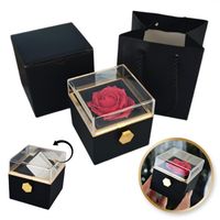 pudełeczko walentynkowe rose treasure box na biżuterię mydlana wieczna