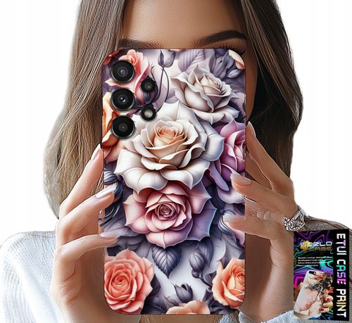 ETUI DO SAMSUNG GALAXY A32 5G - KWIECISTE WZORY RÓŻA RÓŻE KWIATKI CASE na Arena.pl