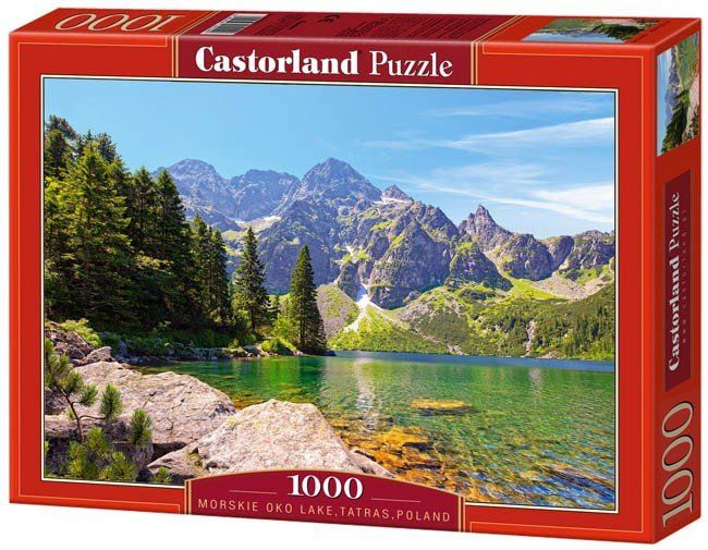 PUZZLE 1000 UKŁADANKA KRAJOBRAZ GÓRY JEZIORO MORSKIE OKO TATRY 9+ CASTOR zdjęcie 2
