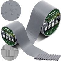 TAŚMA OGRODZENIOWA SZARA OSŁONA NA OGRODZENIE PŁOT PANELOWE UV4,75x35M