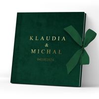 Album na zdjęcia ZŁOTY NADRUK Pamiątka Ślubu od rodziców dla Młodej Pary