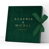 Album na zdjęcia ZŁOTY NADRUK Pamiątka Ślubu od rodziców dla Młodej Pary