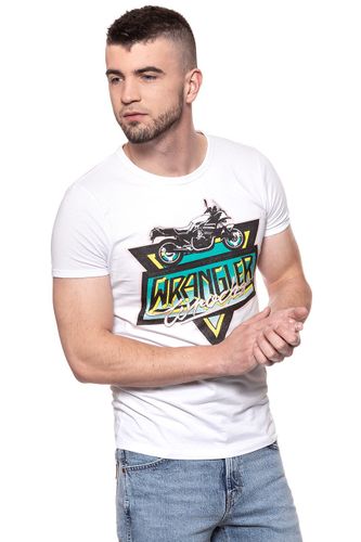 WRANGLER RINGER TEE WHITE W7B63FK12 S na Arena.pl