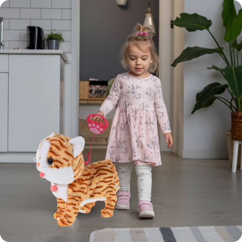 KOT INTERAKTYWNY KOTEK NA SMYCZY MIAUCZY CHODZI GRA DLA DZIECKA NA PREZENT na Arena.pl