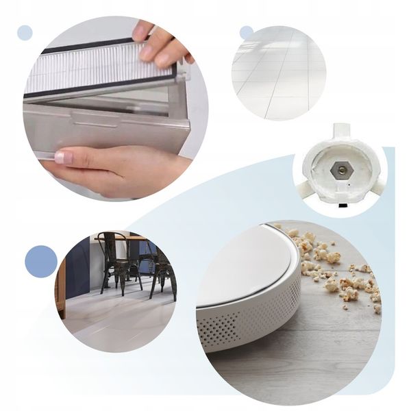 ZESTAW SZCZOTKI FILTRY DO ROBOROCK E20 E25 E35 E4 E5 S50 S60 S65 S5 S6 MAXV zdjęcie 2